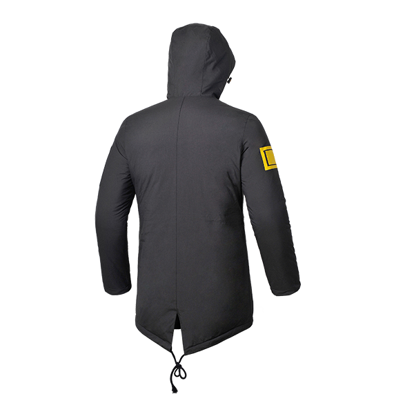 Chaqueta de plumón de hombre estilo largo con capucha