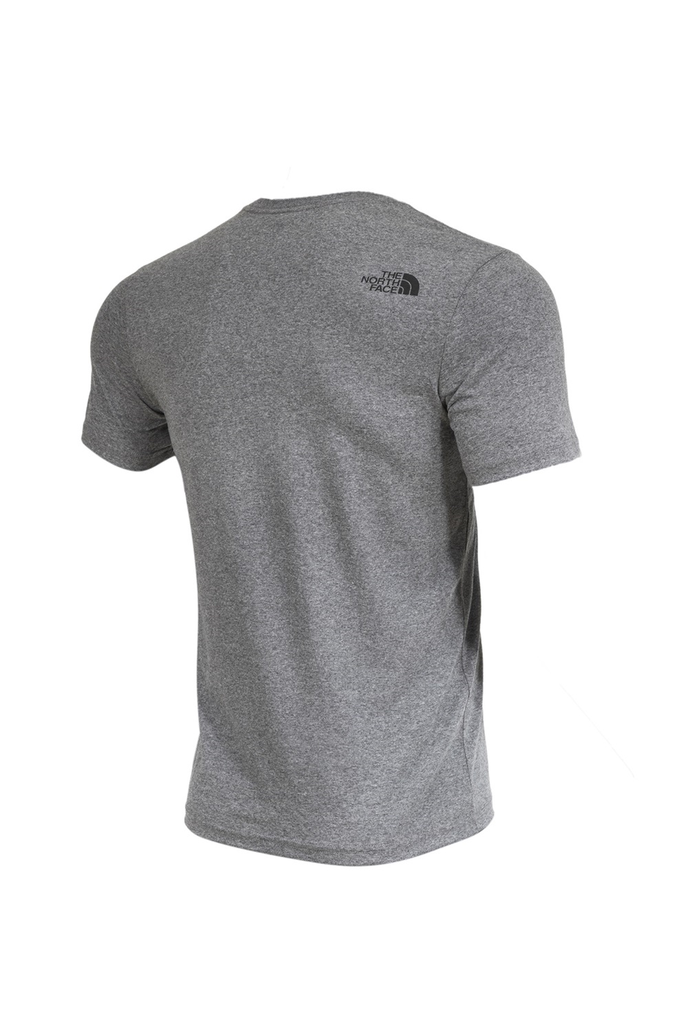 Camiseta de Hombre 100% Algodón en Gris Melange con Cuello Redondo