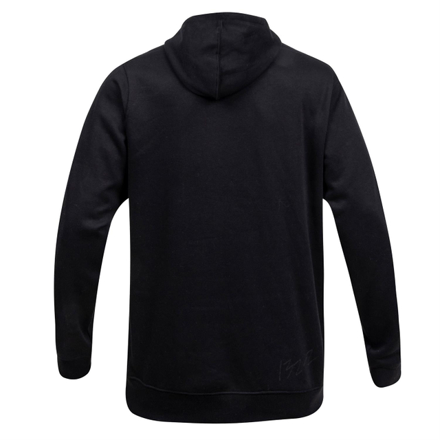 Ropa deportiva transpirable para hombres Chaqueta con capucha negra